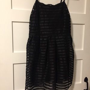 H&M Black Bubble Fit and Flare Dress - NWT